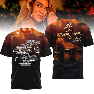 Karol G Merch Latina Foreva Shirt Latin Hits Tracklist 2025 T-Shirt Gifts For Music Fans - Roseregae