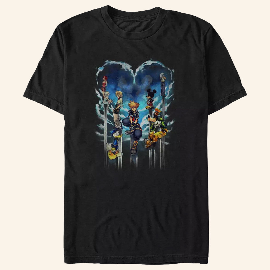 Kingdom Hearts Merch Kingdom Hearts Cloud Horizon T-Shirt Gifts For Her - Roseregae