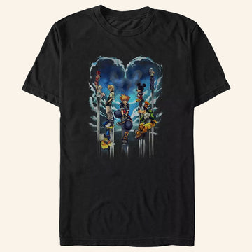 Kingdom Hearts Merch Kingdom Hearts Cloud Horizon T-Shirt Gifts For Her - Roseregae