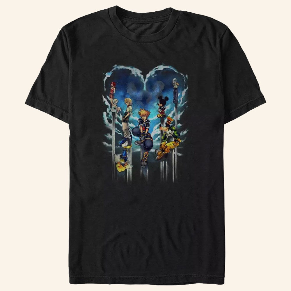 Kingdom Hearts Merch Kingdom Hearts Cloud Horizon T-Shirt Gifts For Her - Roseregae