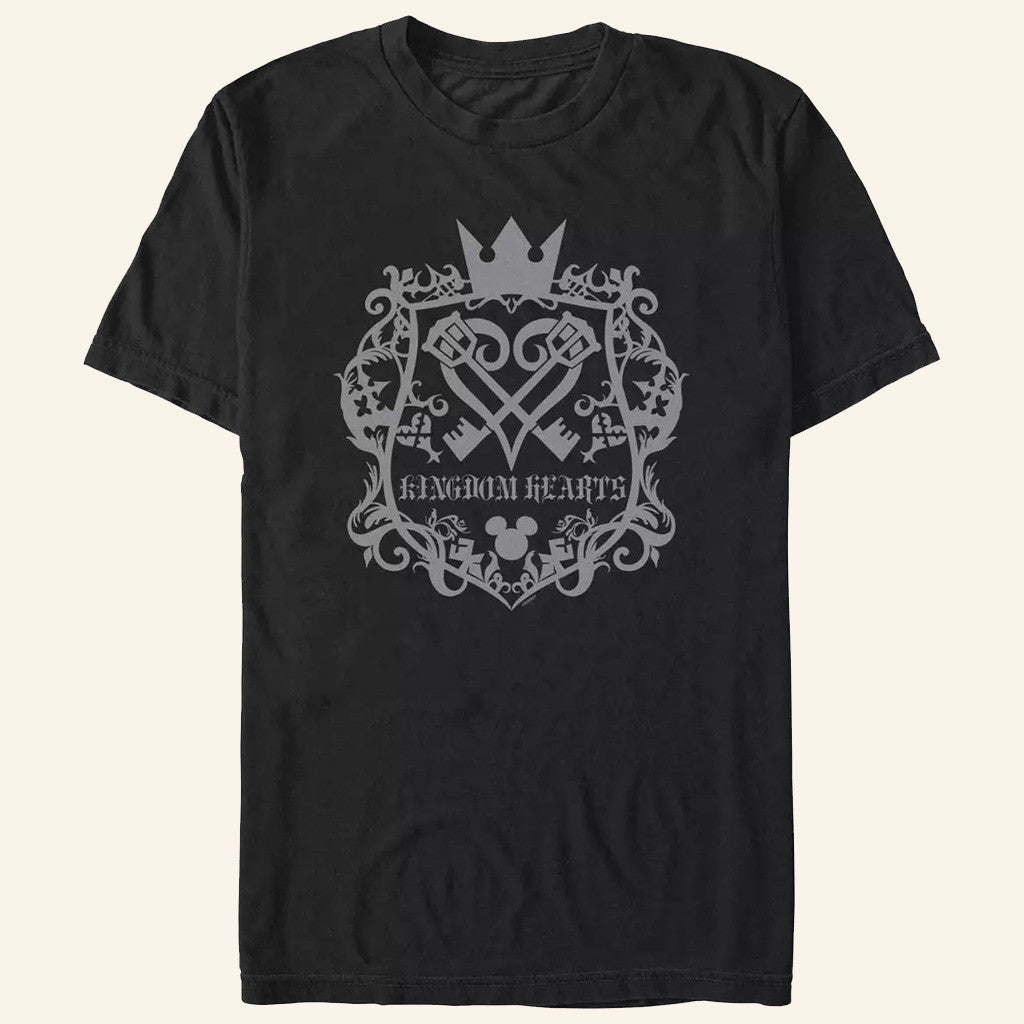 Kingdom Hearts Merch Kingdom Hearts Crest T-Shirt Best Gifts For Husband - Roseregae