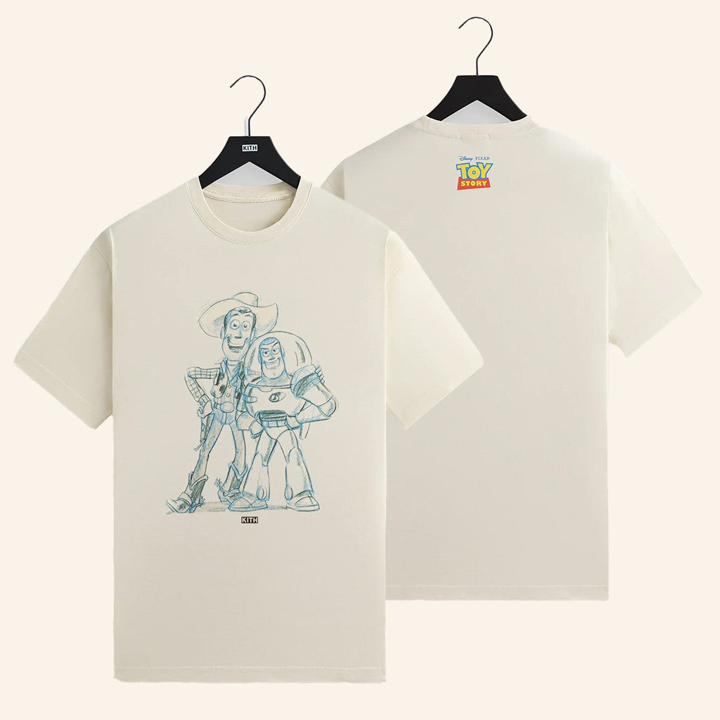 Kith Merch Kith For Pixar Toy Story Sketch T-Shirt Present For Husband - Roseregae