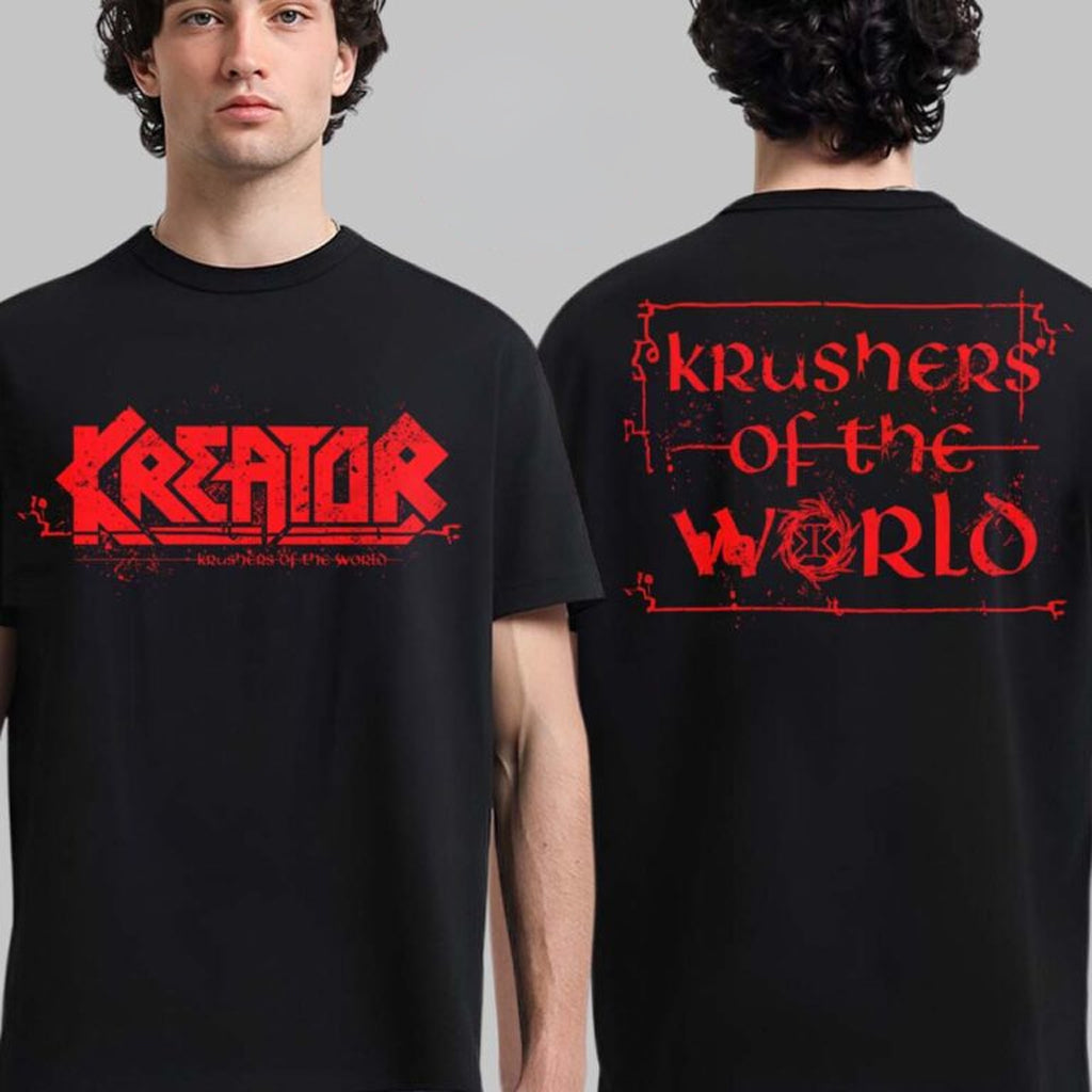 Kreator Krushers Of The World Album Merch Logo T-Shirt Kreator Merch Gifts For Music Lovers - Roseregae