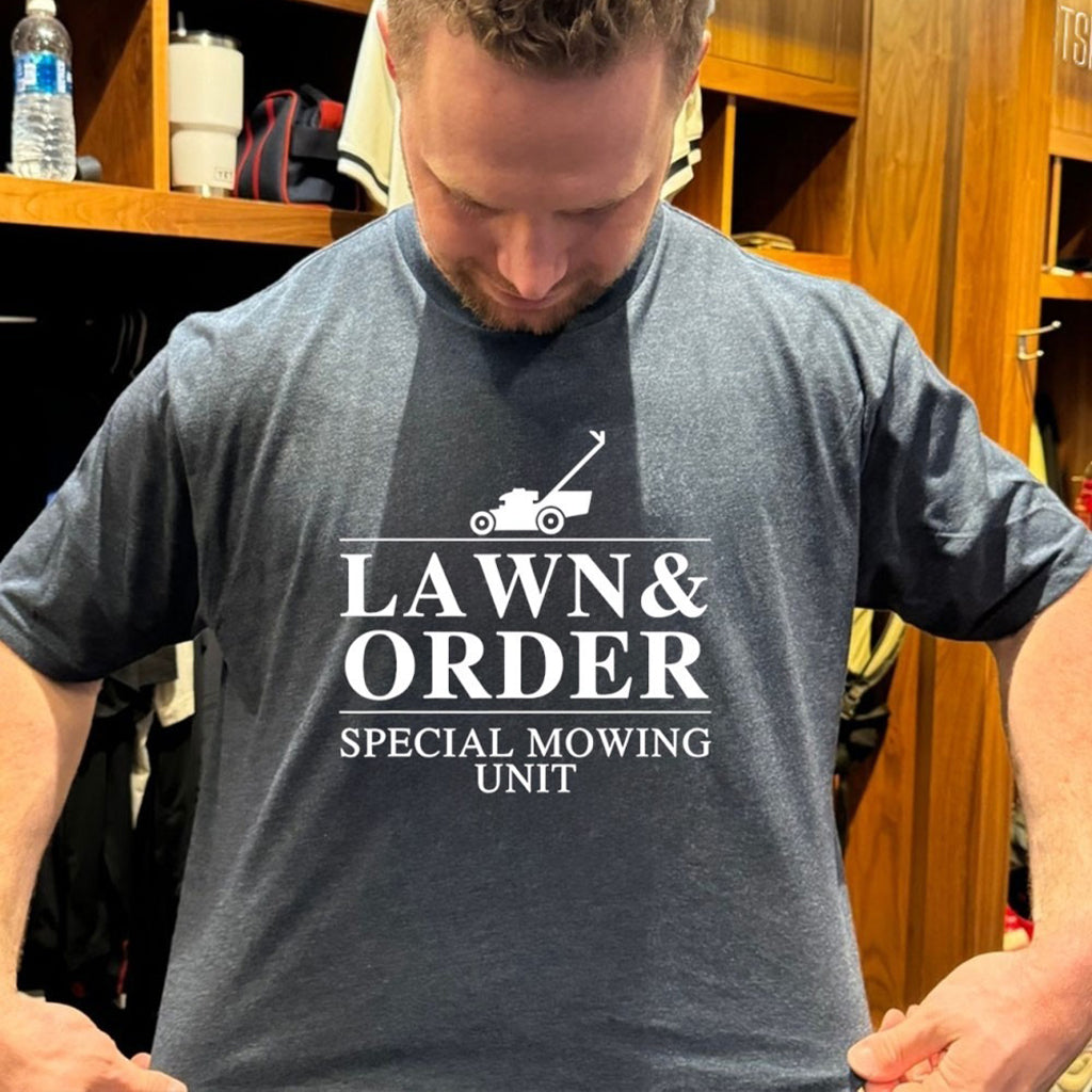 Lawn And Order Special Mowing Unit T Shirt - Roseregae