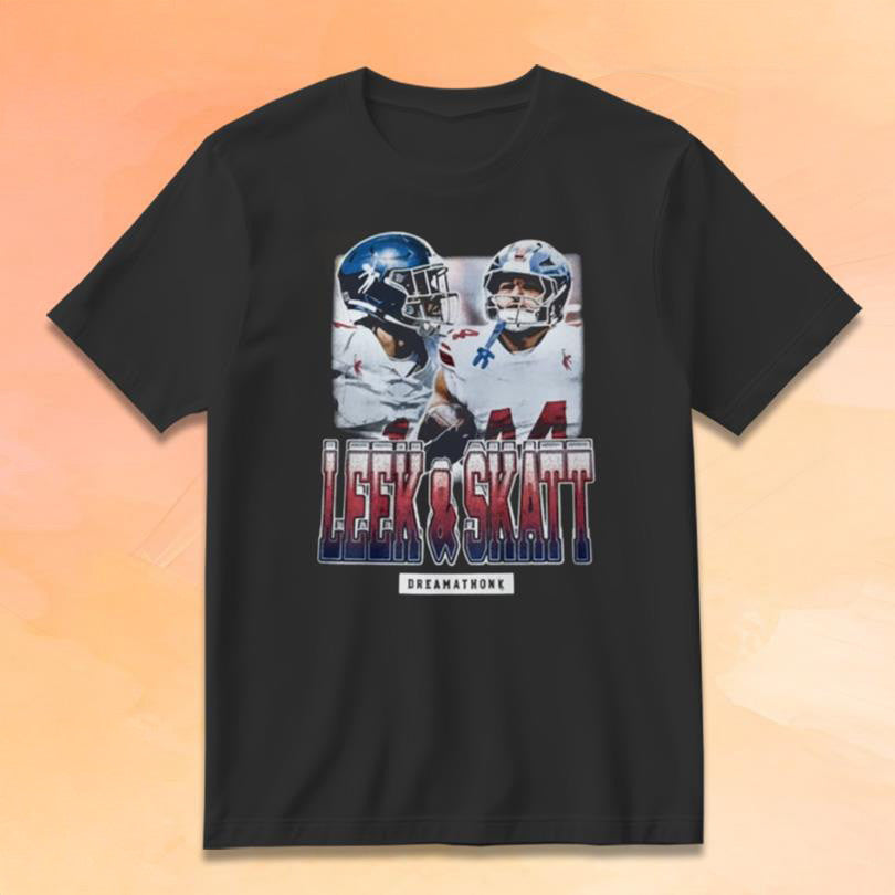 Leek And Skatt T-Shirt Wan'Dale Robinson And Malik Nabers Shirt NY Football Merch Fan Gifts - Roseregae