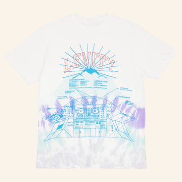 Levity Merch Lasership Tour Control Panel Tie Dye Shirt Presents For Music Lovers - Roseregae
