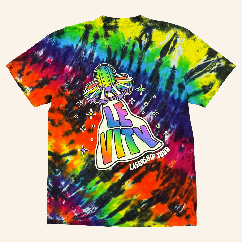Levity Merch Lasership Tour Tie Dye Shirt Birthday Gifts For Music Lovers - Roseregae