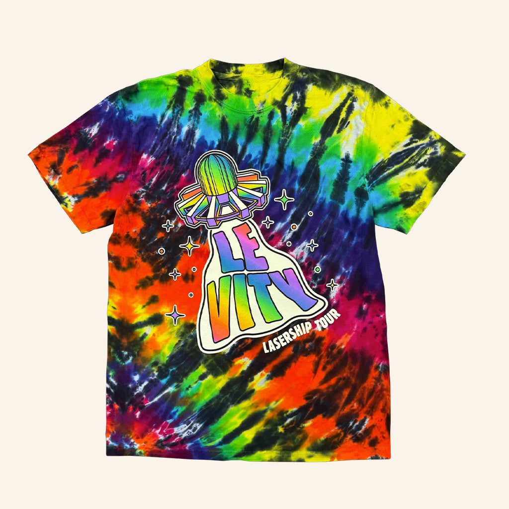 Levity Merch Lasership Tour Tie Dye Shirt Unique Gifts For Music Lovers - Roseregae