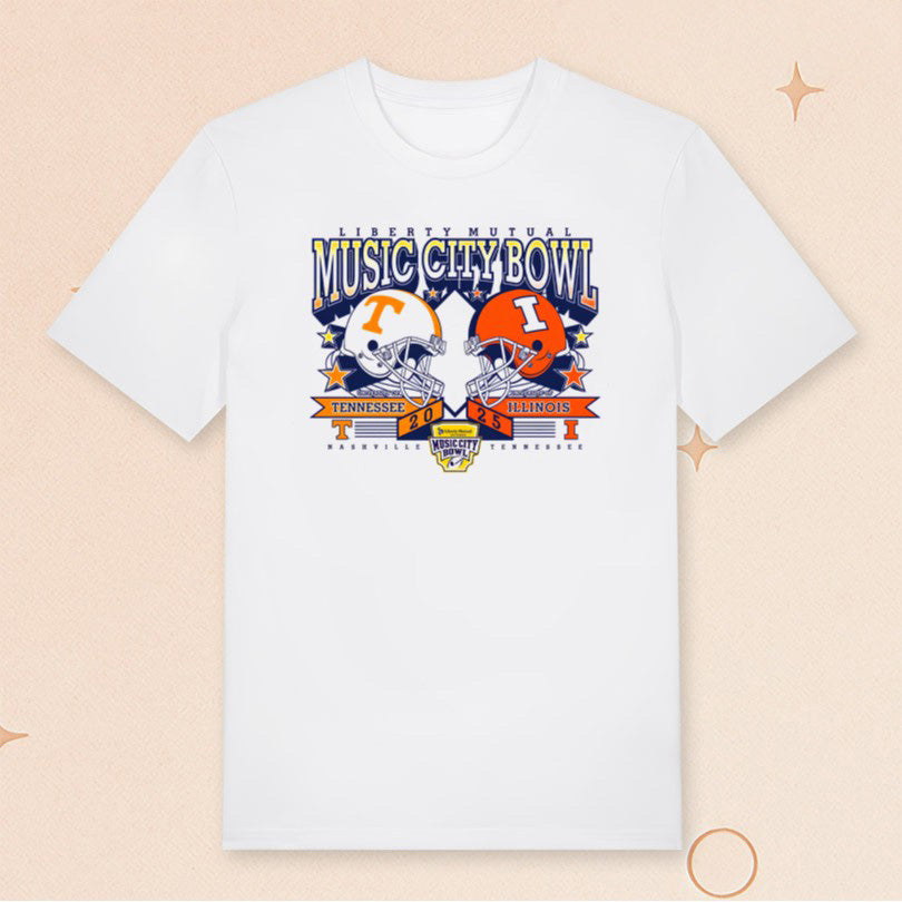 Liberty Mutual Music City Bowl 2025 T-Shirt Best Gifts For Football Lovers - Roseregae