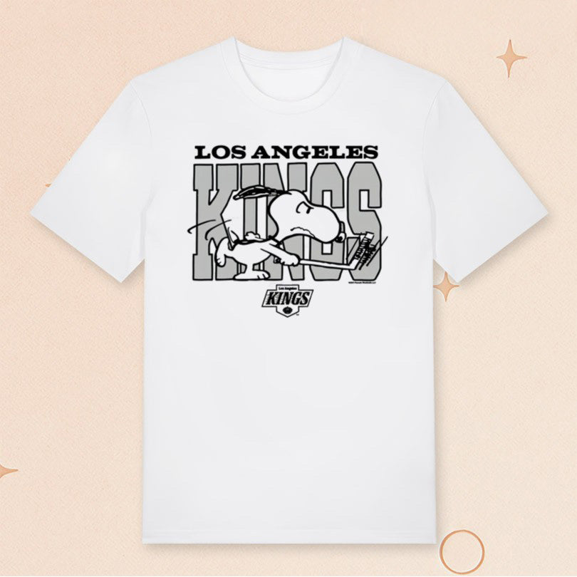 Los Angeles Hockey X Snoopy 2025 T-Shirt Best Gifts For Ice Hockey Lovers - Roseregae