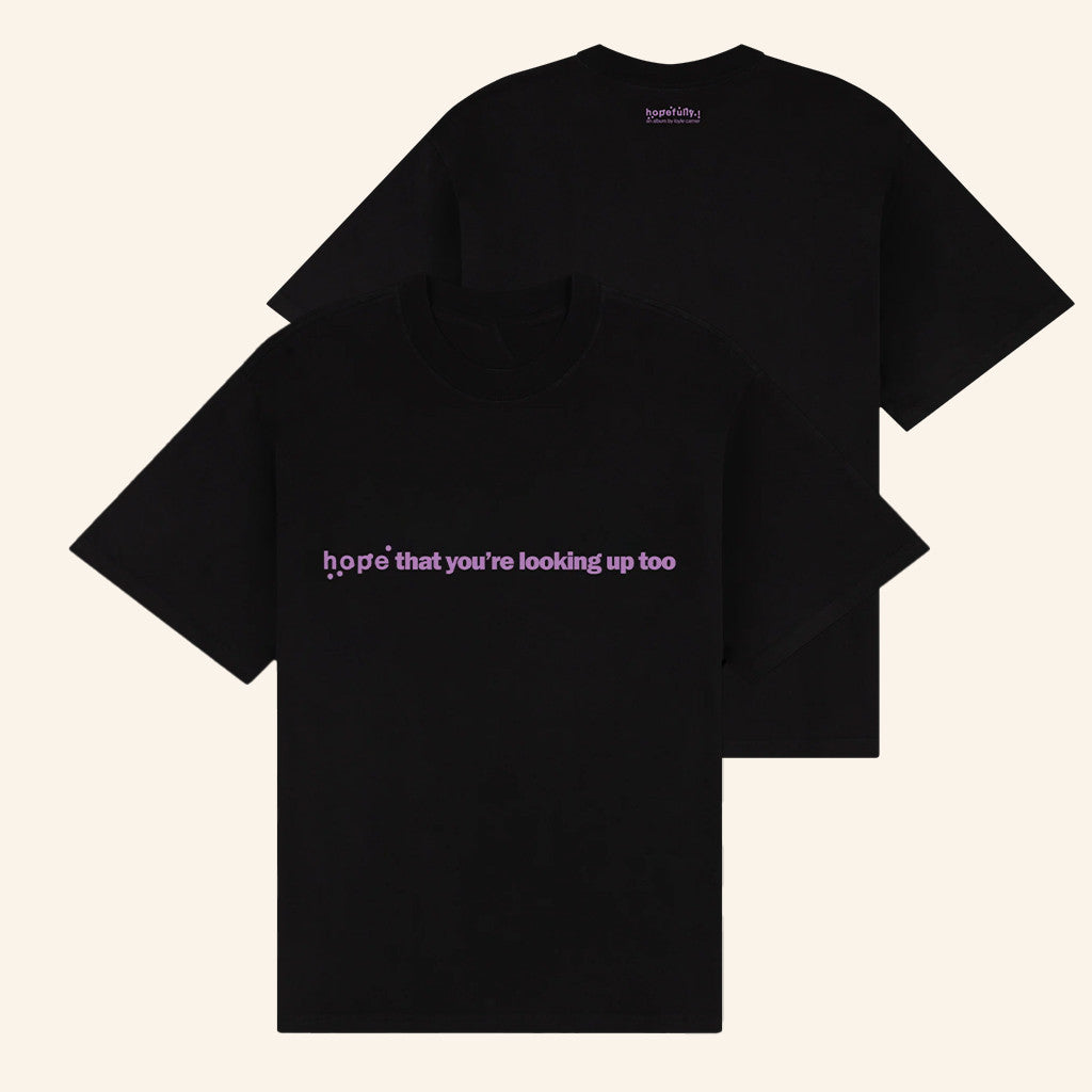 Loyle Carner Merch Hope That You're Looking Up Too Black T-Shirt Gifts For Music Lovers - Roseregae