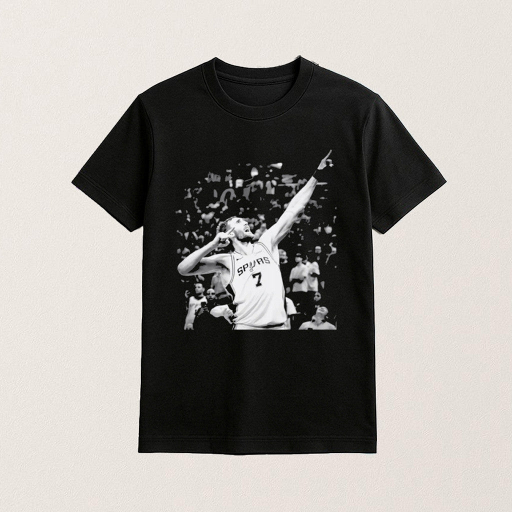 Luke Kornet Spurs Celly Basketball T-Shirt Basketball Clothing Gifts For Luke Kornet Lovers - Roseregae