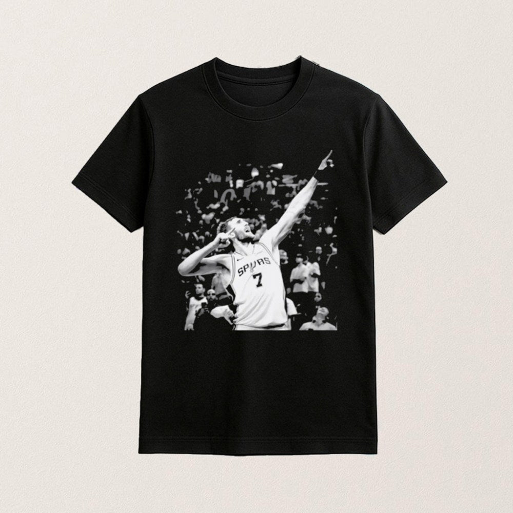 Luke Kornet Spurs Celly Basketball T-Shirt Basketball Clothing Gifts For Luke Kornet Lovers - Roseregae