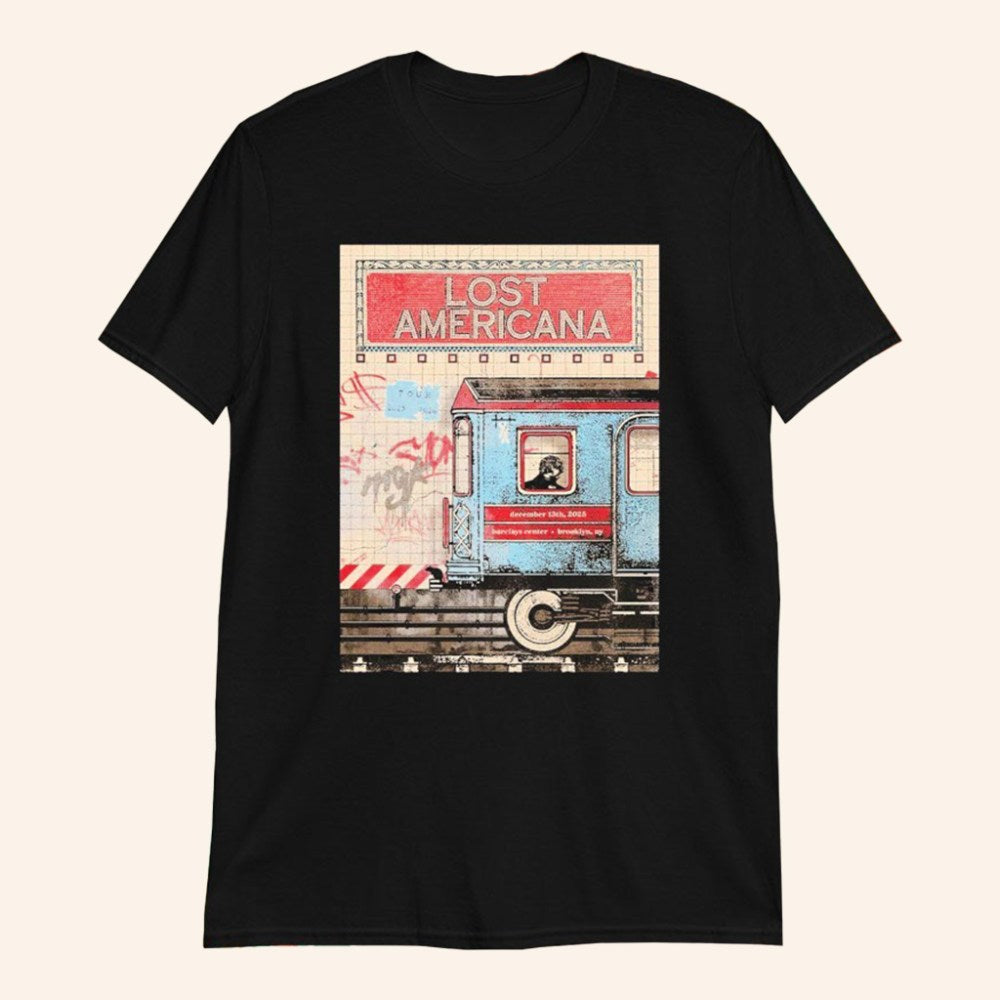 Machine Gun Kelly Merch Lost Americana Brooklyn NY Event At Barclays Center On Dec 13 2025 Shirt - Roseregae