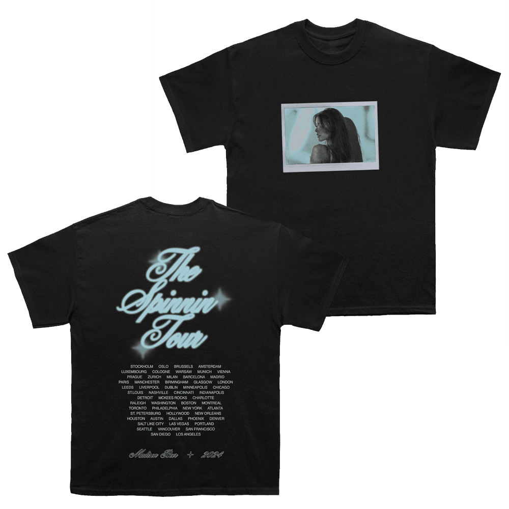 Madison Beer Merch Spinnin Tour Polaroid T-Shirt Music Fans Gifts Birthday Gift for Husband - Roseregae