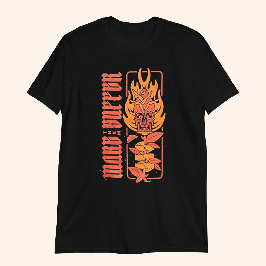 Make Them Suffer Merch Skull Rose T-Shirt Gifts For Band Lovers - Roseregae