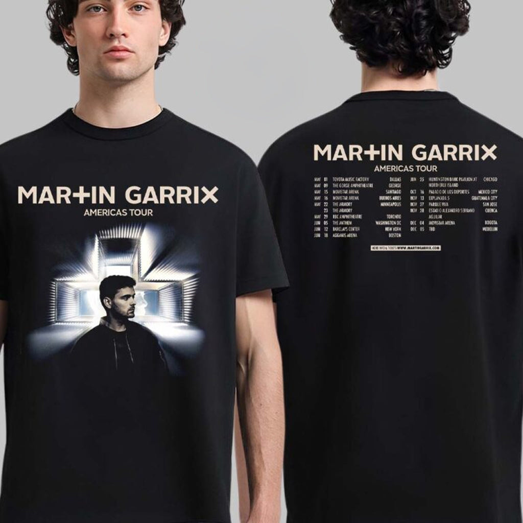 Martin Garrix Americas Tour 2026 City Dates T-Shirt Martin Garrix Merch Gifts For Music Lovers - Roseregae