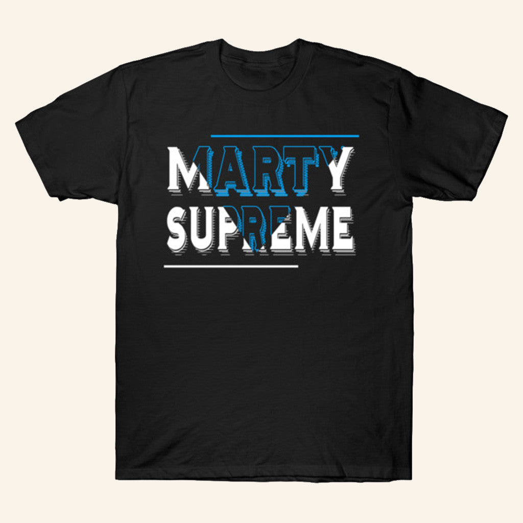 Marty Supreme Merch Marty Supreme Black T-Shirt Gifts For My Boyfriend - Roseregae