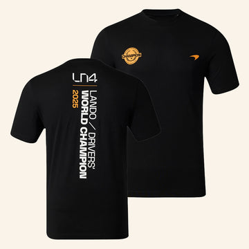 Mclaren Merch Lando Norris 2025 Drivers World Champion T-Shirt Best Gifts For Racing Fans - Roseregae