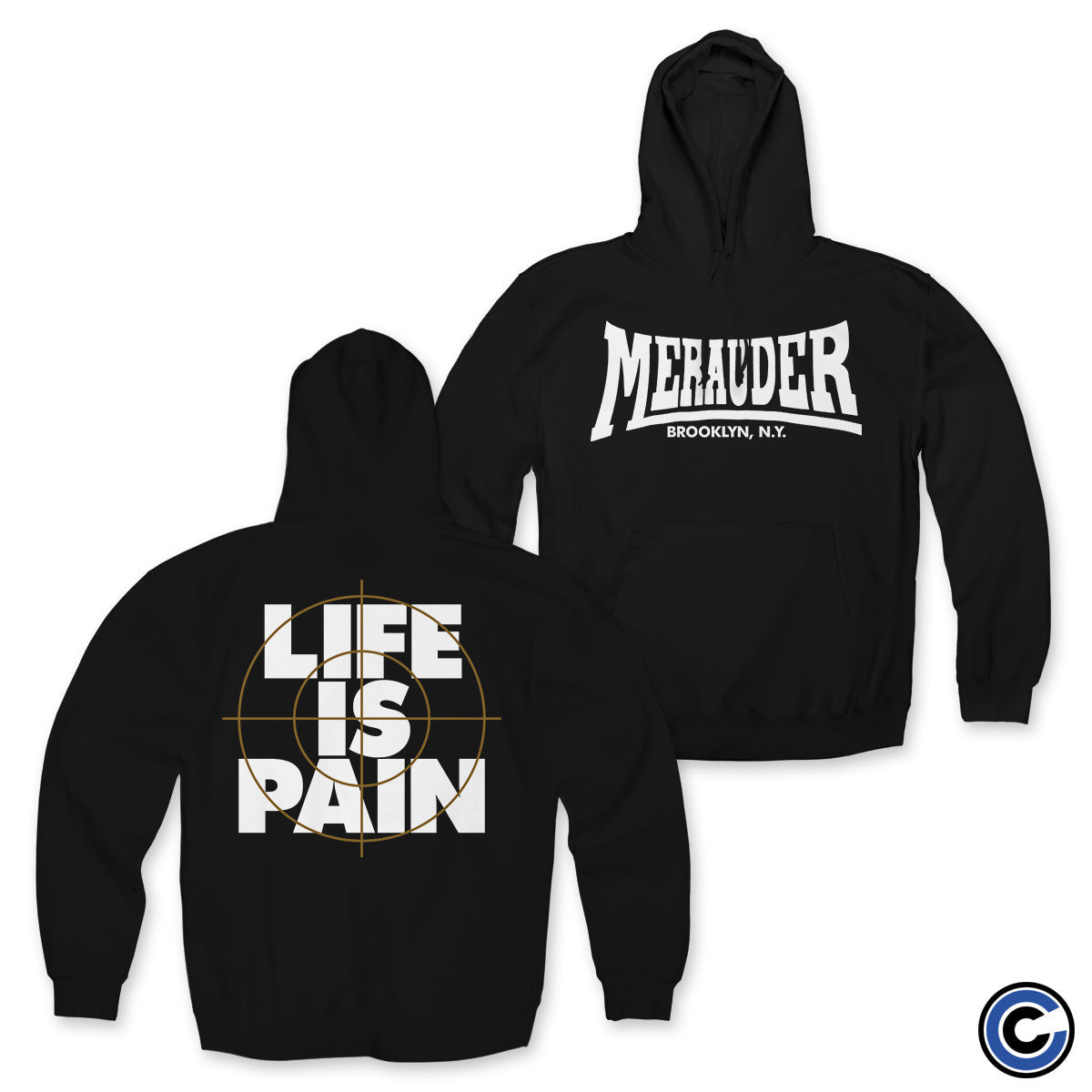 Merauder Merch Life Is Pain Demo Hoodie Merauder Hoodie - Roseregae