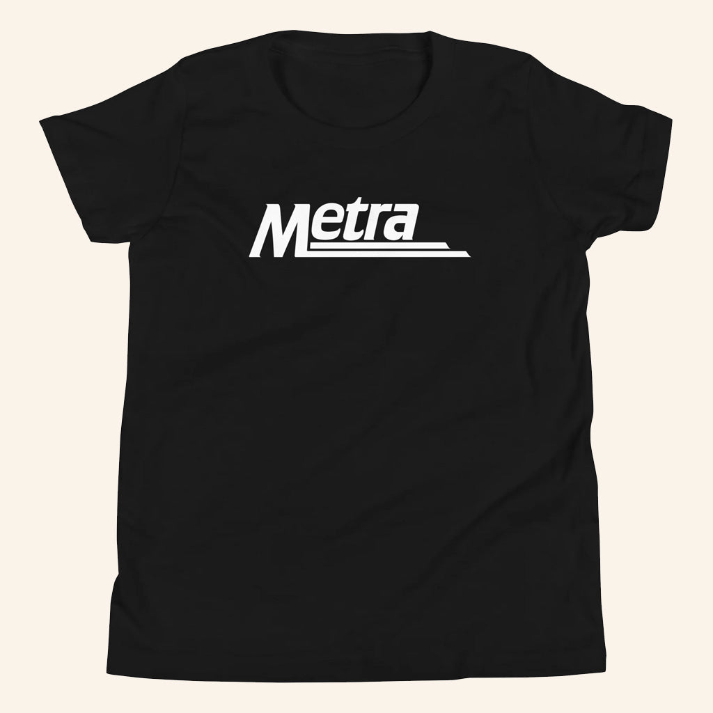 Metra Merch White Logo Black T-Shirt Best Gift Ideas For Husband - Roseregae