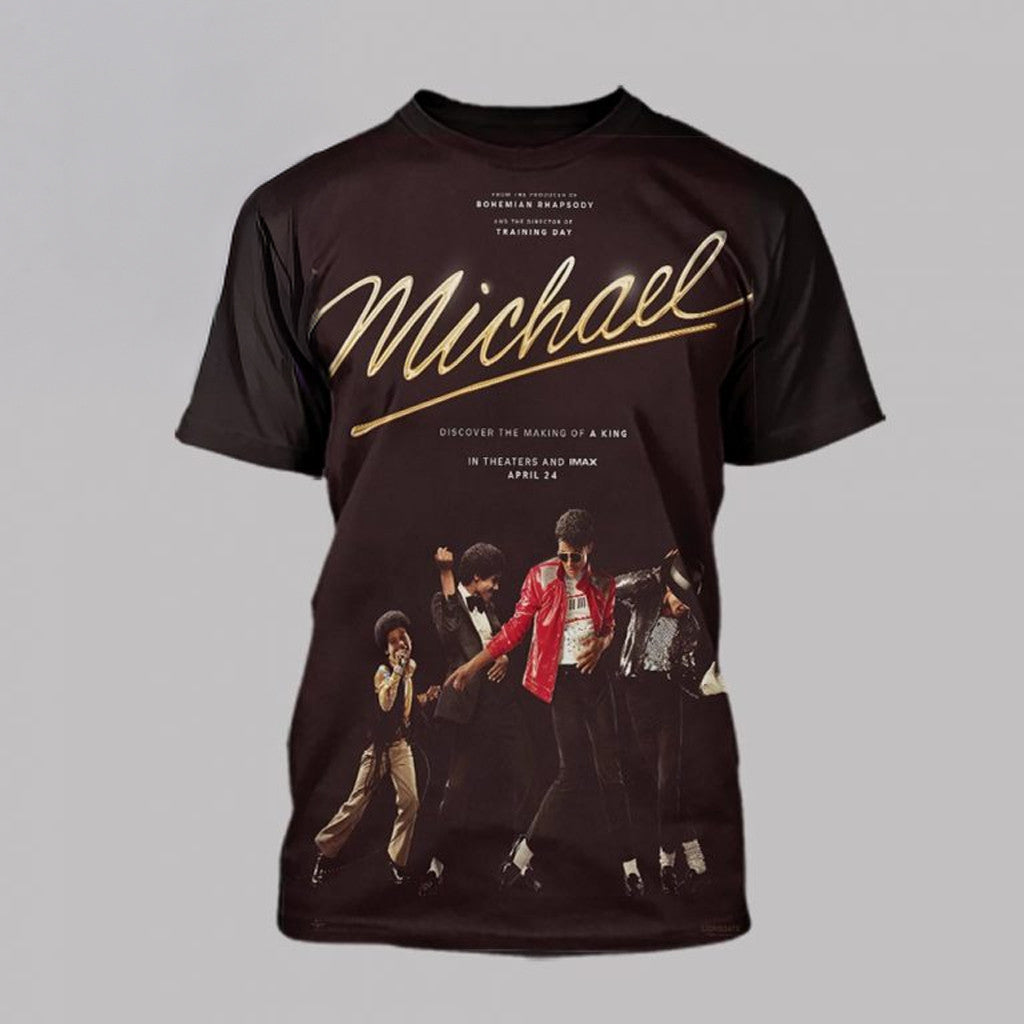 Michael Jackson Movie Discovery Making Of A King April 24th 2026 T-Shirt Bests Gifts For Fans - Roseregae