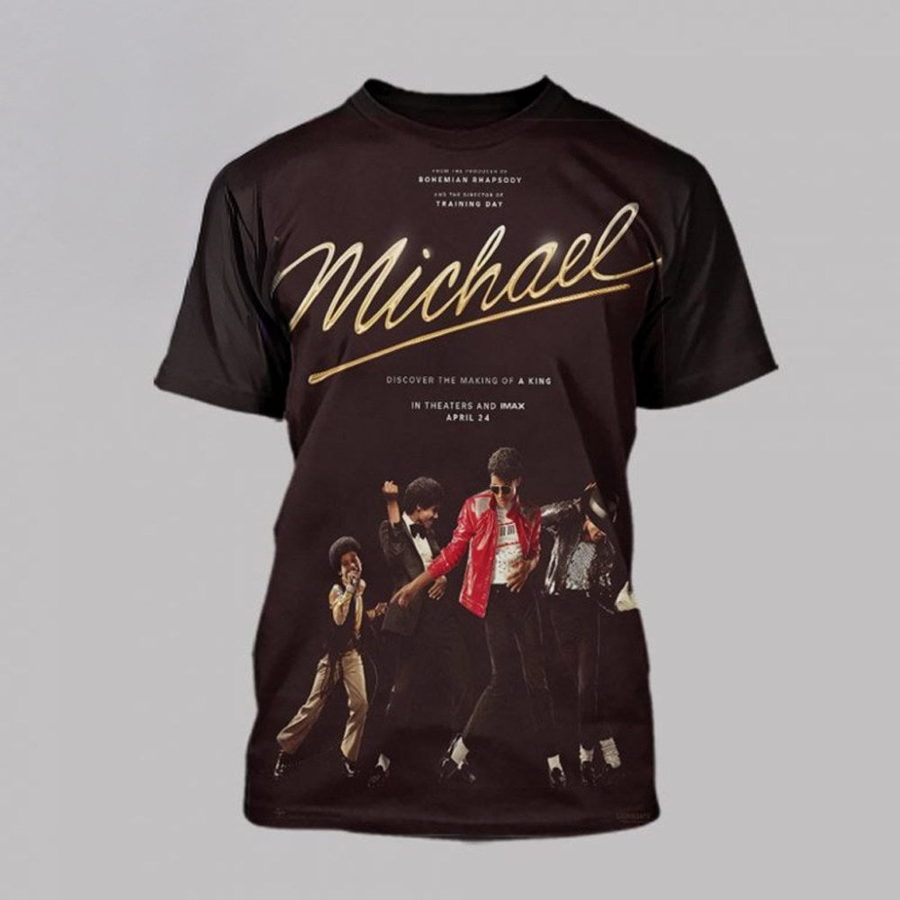 Michael Jackson Movie Discovery Making Of A King April 24th 2026 T-Shirt Bests Gifts For Fans - Roseregae