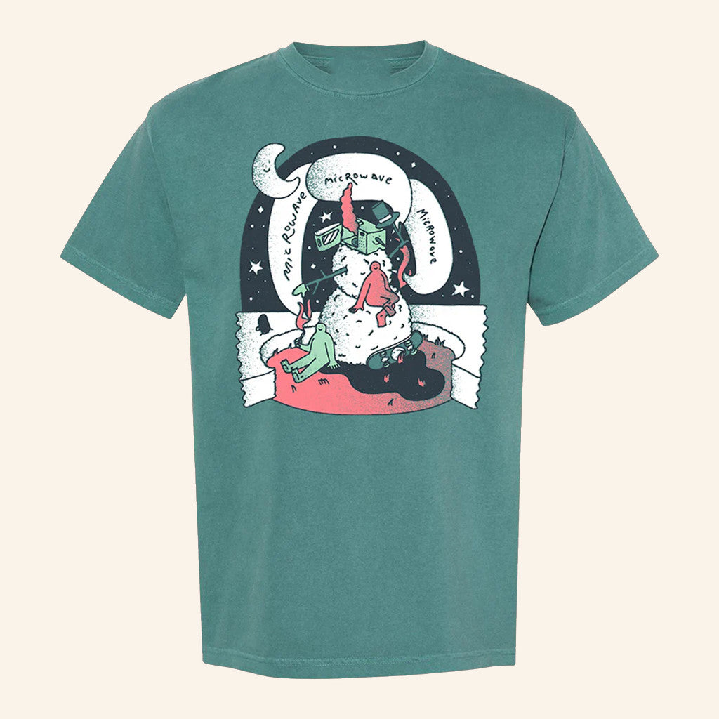 Microwave Merch Snowman T-Shirt Christmas Gifts For Rock Music Lovers - Roseregae