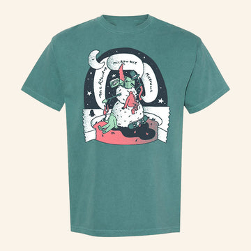 Microwave Merch Snowman T-Shirt Christmas Gifts For Rock Music Lovers - Roseregae