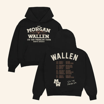 Morgan Wallen Merch I'm The Problem Dateback Tour Hoodie Present For Husband - Roseregae