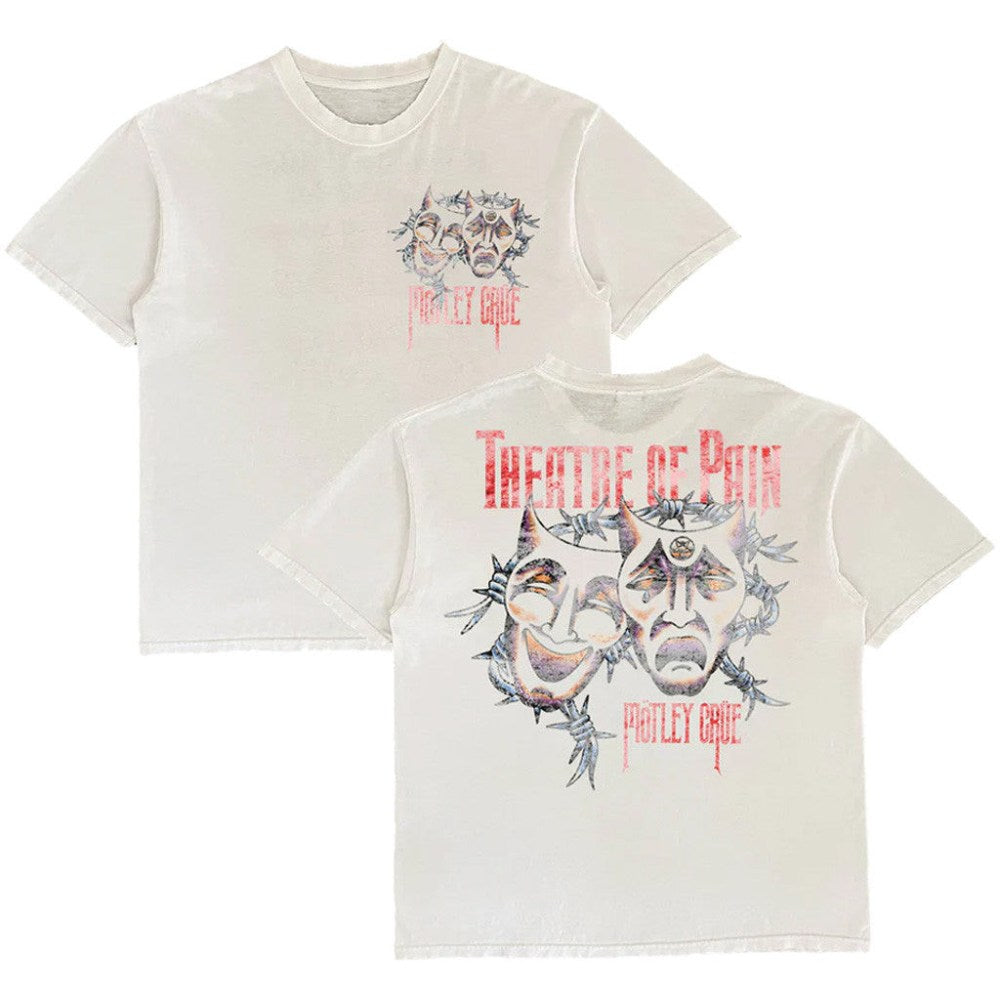 Motley Merch Theatre Of Pain Charcoal Cover T-Shirt Gifts For Fans - Roseregae