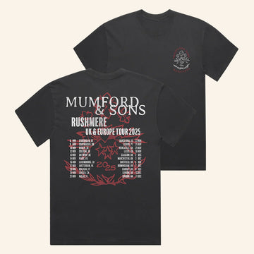Mumford And Sons Merch UK And EU Tour 2025 Stamp T-Shirt Gifts For Rock Fans - Roseregae