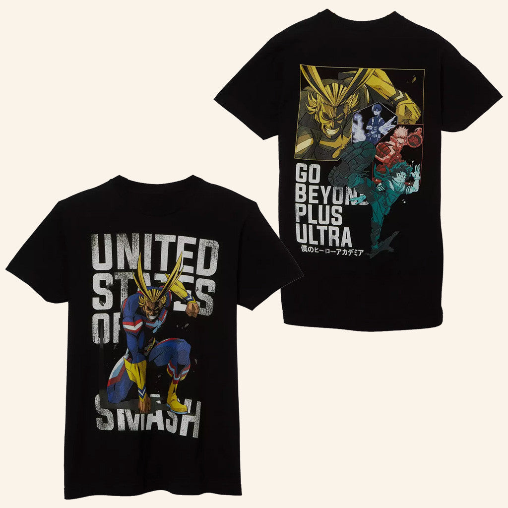 My Hero Academia Merch My Hero Academia All Might United States of Smash T-Shirt Son Gifts - Roseregae
