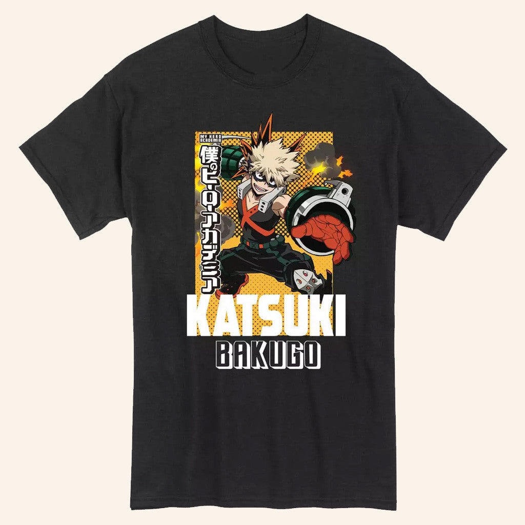 My Hero Academia Merch My Hero Academia Katsuki Bakugo Hero T-Shirt Best Gifts For Brother - Roseregae