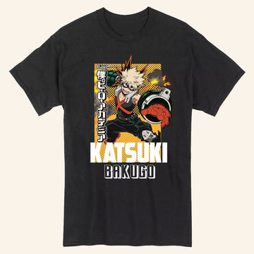 My Hero Academia Merch My Hero Academia Katsuki Bakugo Hero T-Shirt Best Gifts For Brother - Roseregae