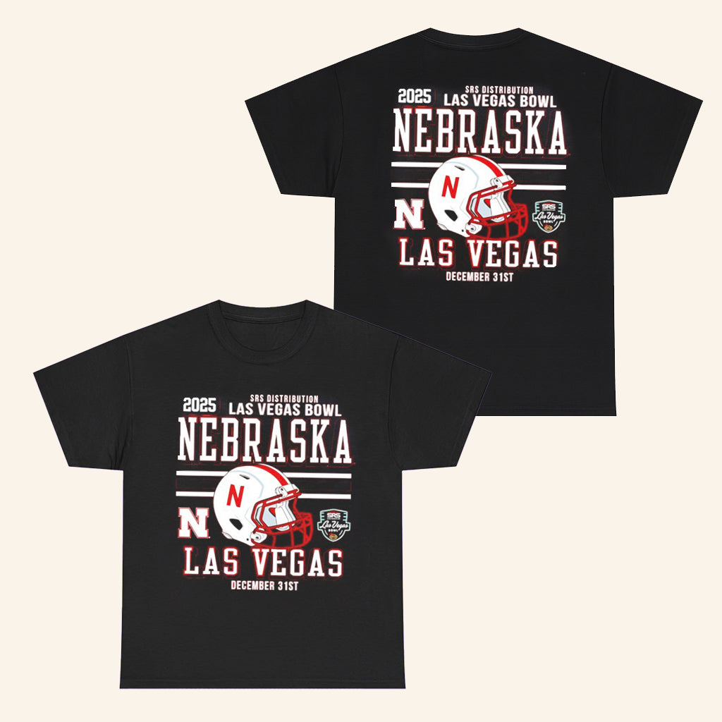 Nebraska Football 2025 Las Vegas Bowl T-Shirt Nebraska Football Merch Gifts For Brothers - Roseregae