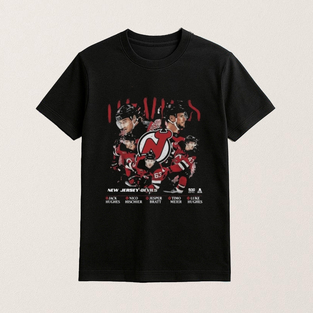 New Jersey Hockey 5 Stars Shirt New Jersey Hockey Merch Gifts For Sisters - Roseregae
