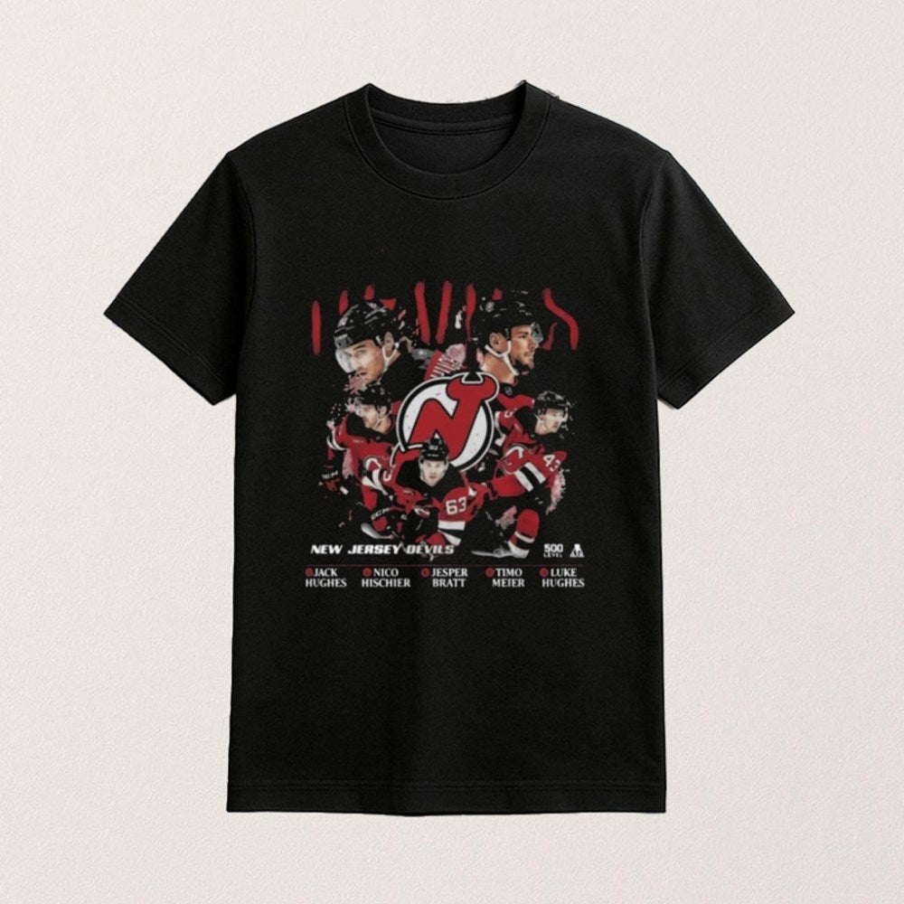 New Jersey Hockey 5 Stars Shirt New Jersey Hockey Merch Gifts For Sisters - Roseregae