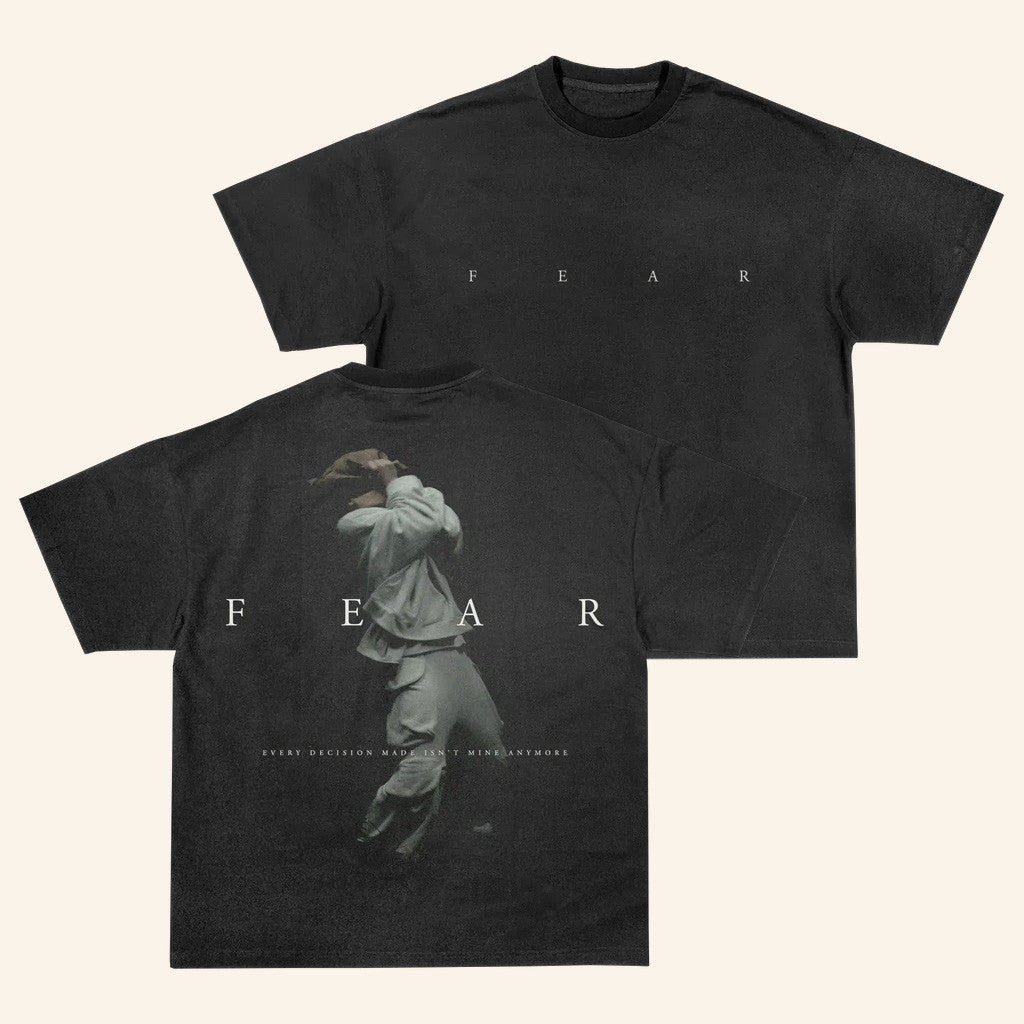 NF Merch Vintage Black FEAR Photo T-Shirt Presents For Music Lovers - Roseregae