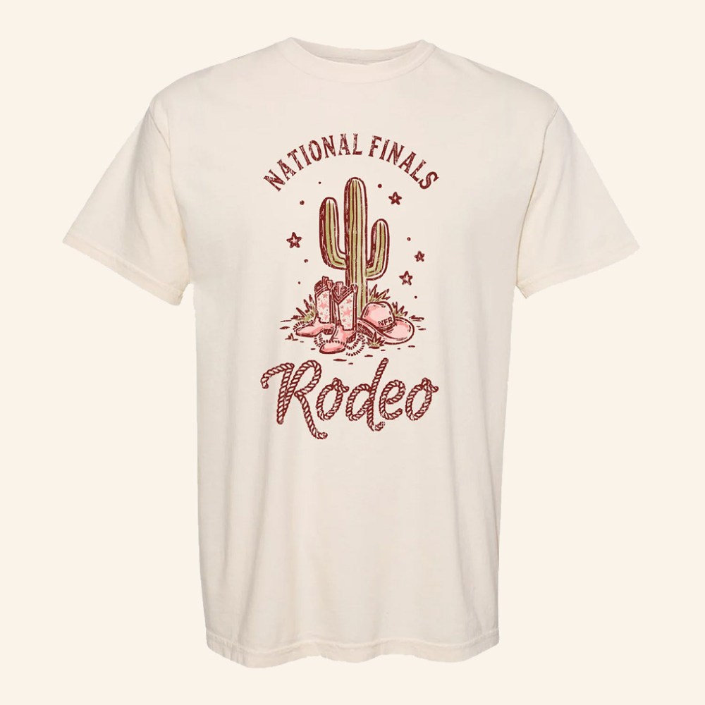 NFR Merch National Finals Rodeo Desert Cowgirl T-Shirt Gifts For Sisters - Roseregae