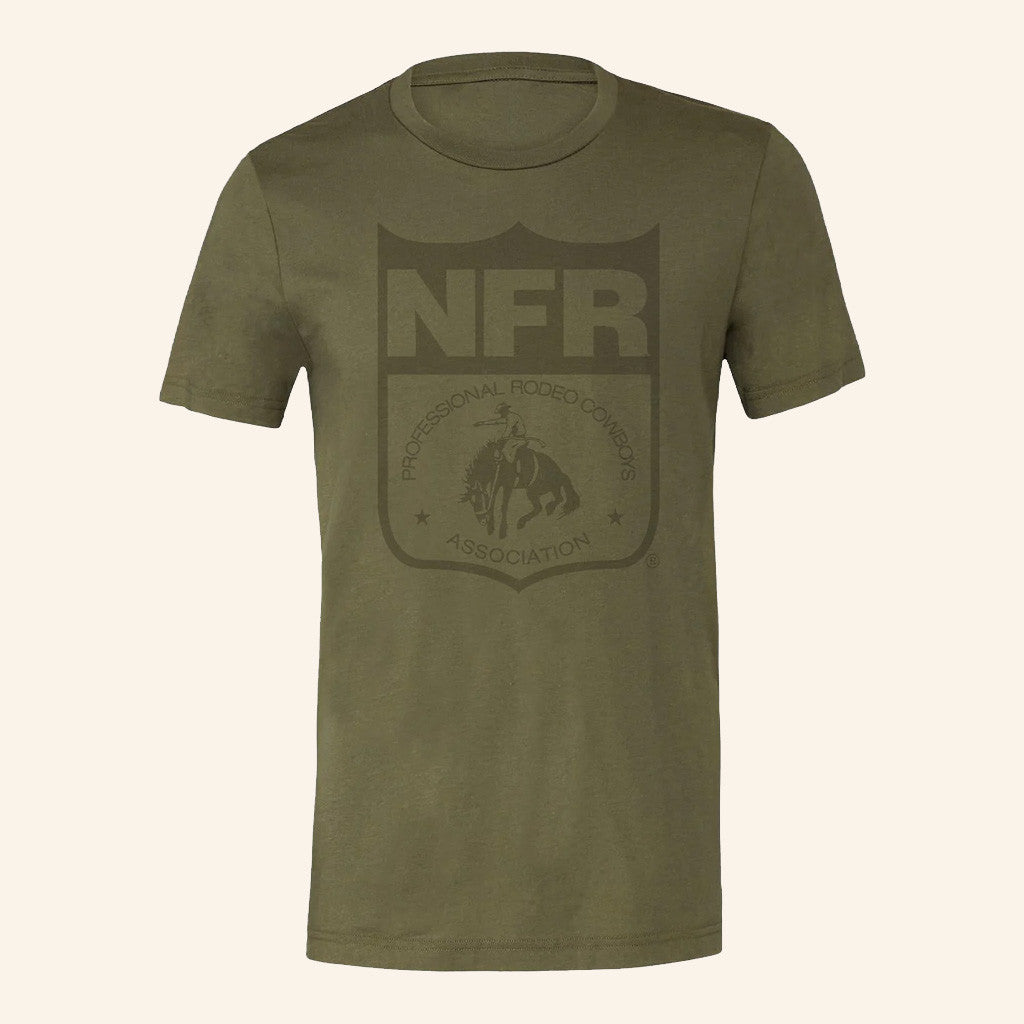 NFR Merch NFR Tonal Shield T-Shirt Birthday Gifts Ideas For Friends - Roseregae