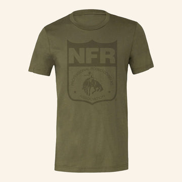 NFR Merch NFR Tonal Shield T-Shirt Birthday Gifts Ideas For Friends - Roseregae