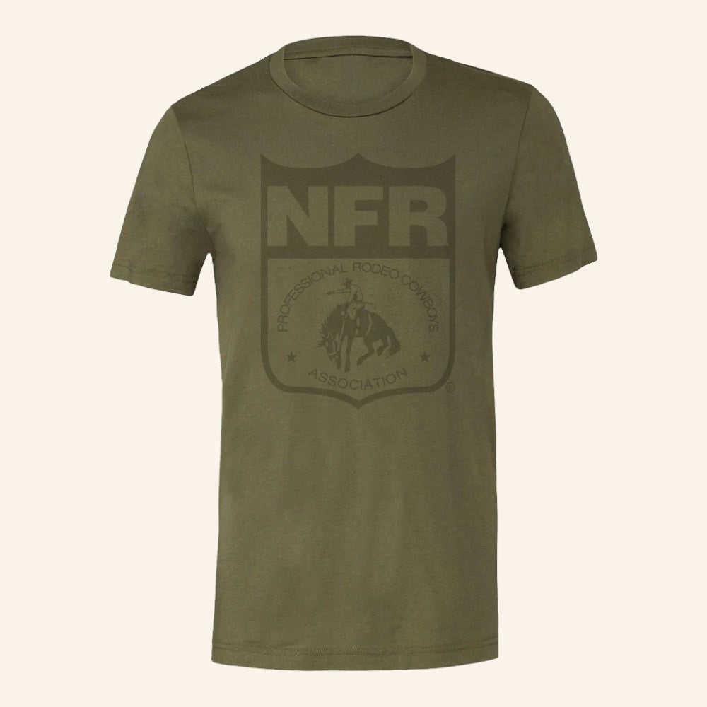 NFR Merch NFR Tonal Shield T-Shirt Birthday Gifts Ideas For Friends - Roseregae