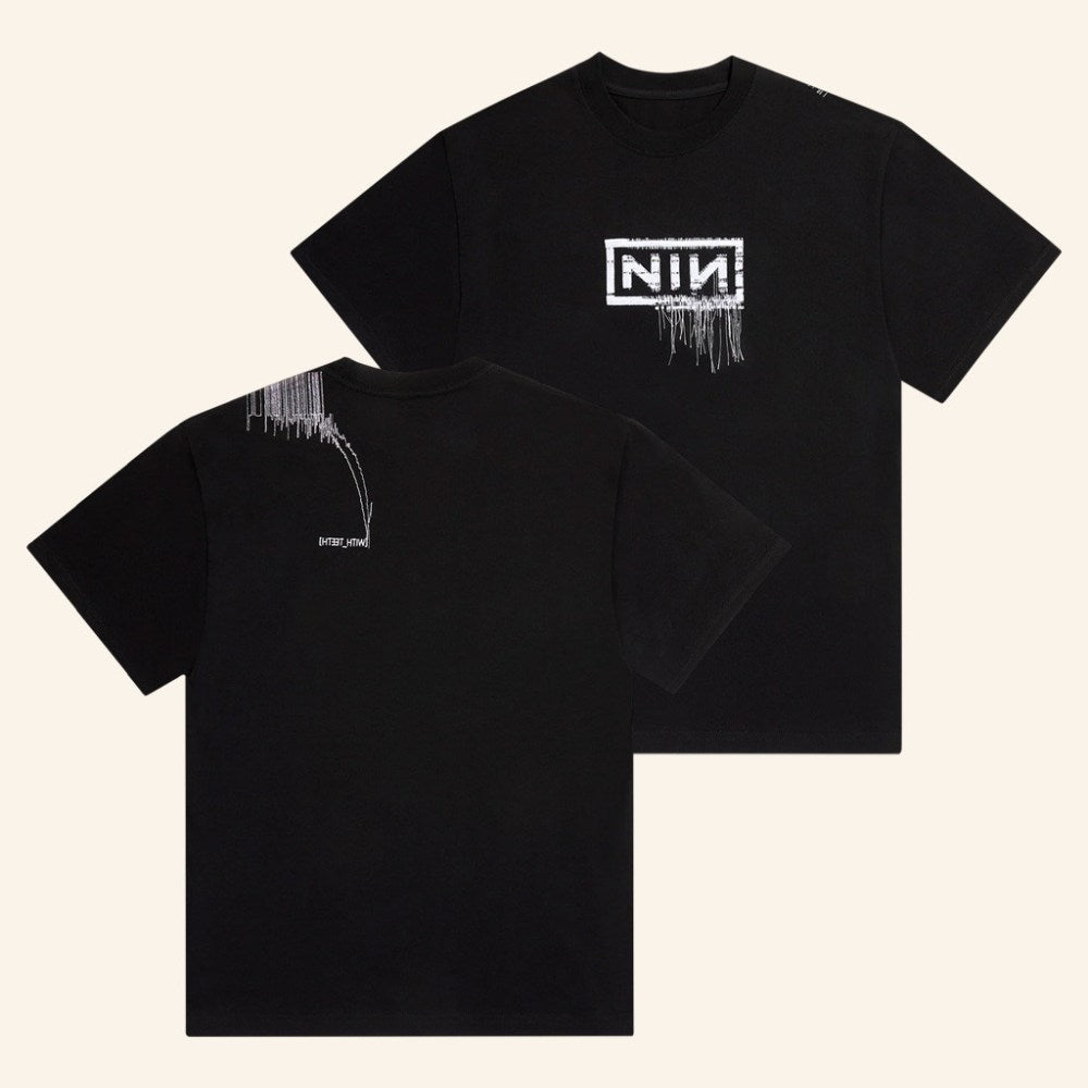 Nine Inch Nails Merch With Teeth 20 Thread T-Shirt Gifts For A Rock Music Lover - Roseregae