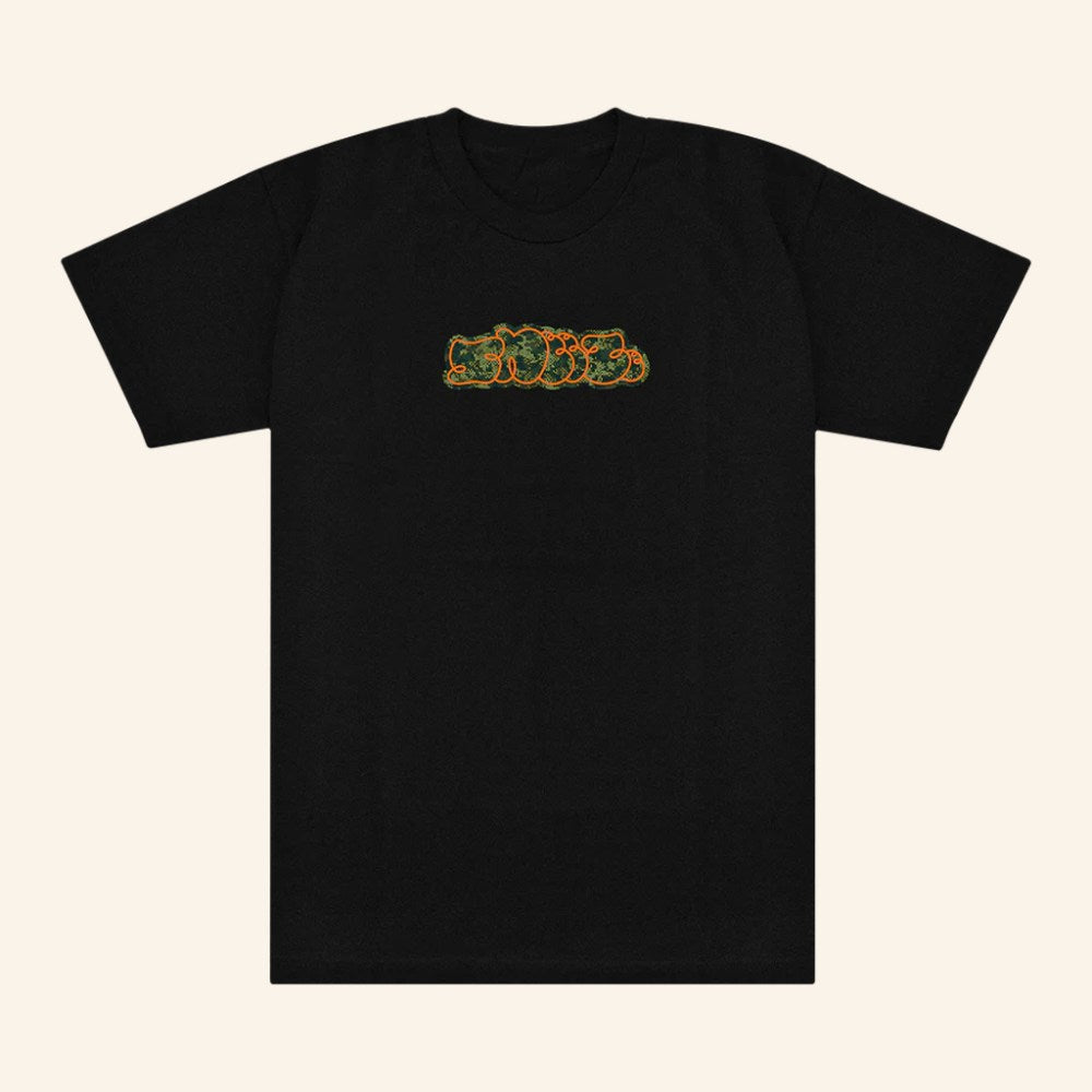 Nine Times Skate Merch Sneeze Camo Logo Black T-Shirt Gifts Ideas For Besties - Roseregae