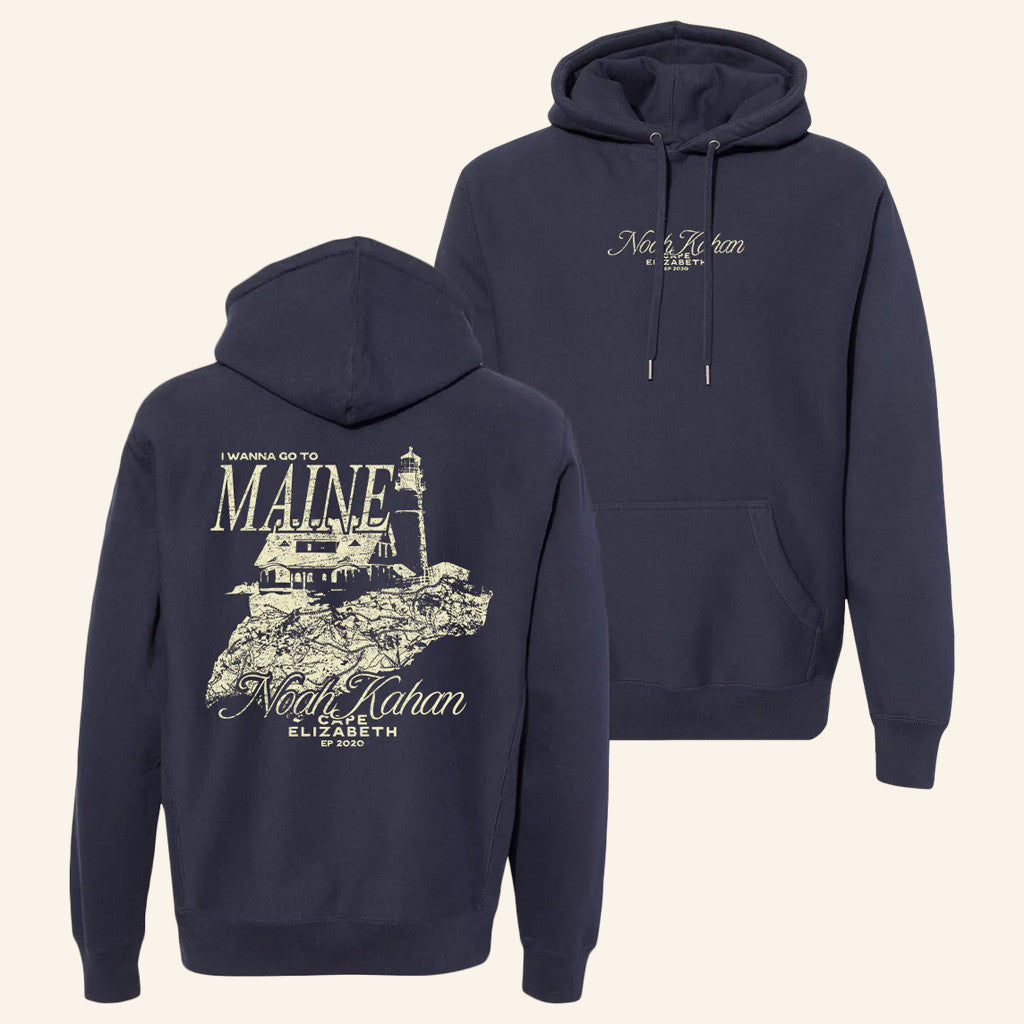 Noah Kahan Merch Cape Elizabeth Hoodie Gift Ideas For Boyfriend - Rose Regae
