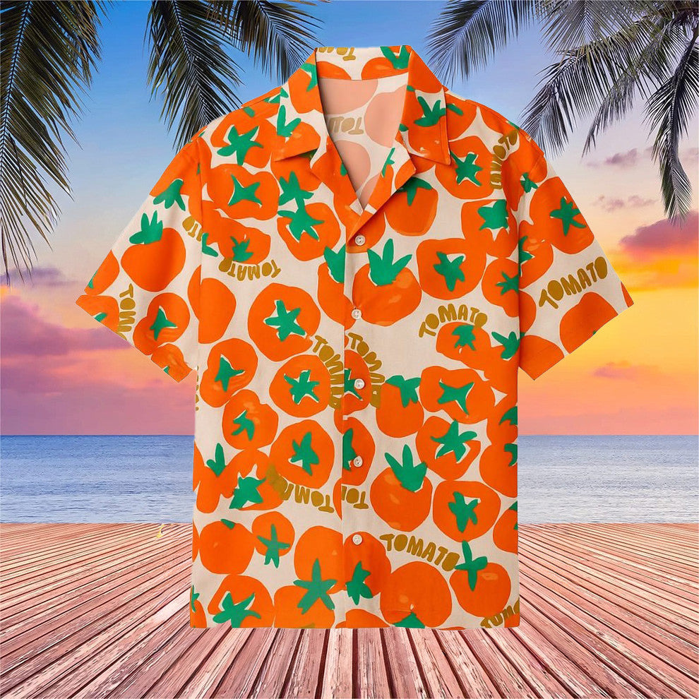 Noel Fielding Tomato Hawaiian Shirt Great British Bake Off Noel Fielding Tomato Shirt - Famerry