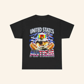Notsafeforwear Merch United States Of Autism T-Shirt Gifts For Husband - Roseregae