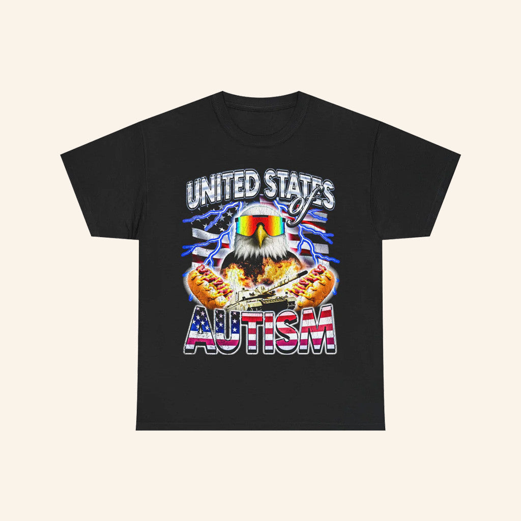 Notsafeforwear Merch United States Of Autism T-Shirt Gifts For Husband - Roseregae