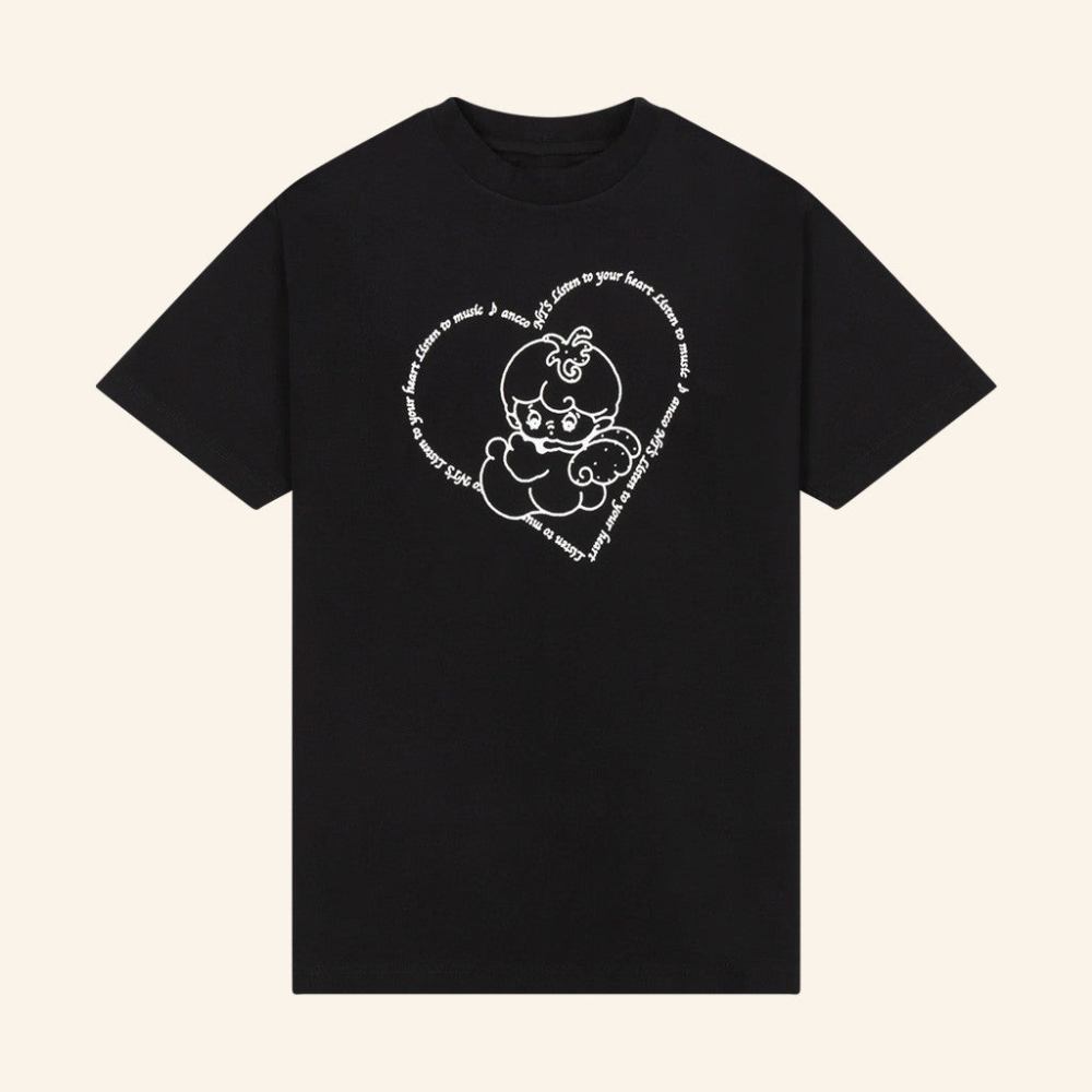 NTS Merch NTS X Ancco Black T-Shirt Gifts For Her - Roseregae